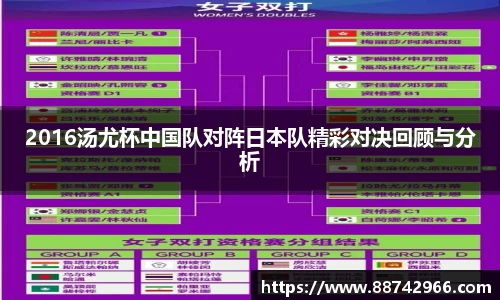 2016汤尤杯中国队对阵日本队精彩对决回顾与分析